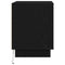 vidaXL Bedside Cabinets with LED Lights 2 pcs Black Oak 44x34,5x45 cm