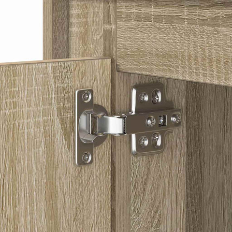 vidaXL Bedside Cabinet with LED Lights Sonoma Oak 44x34,5x45 cm