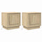 vidaXL Bedside Cabinets with LED Lights 2 pcs Sonoma Oak 44x34,5x45 cm