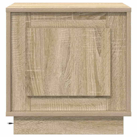 vidaXL Bedside Cabinets with LED Lights 2 pcs Sonoma Oak 44x34,5x45 cm