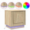vidaXL Bedside Cabinets with LED Lights 2 pcs Sonoma Oak 44x34,5x45 cm