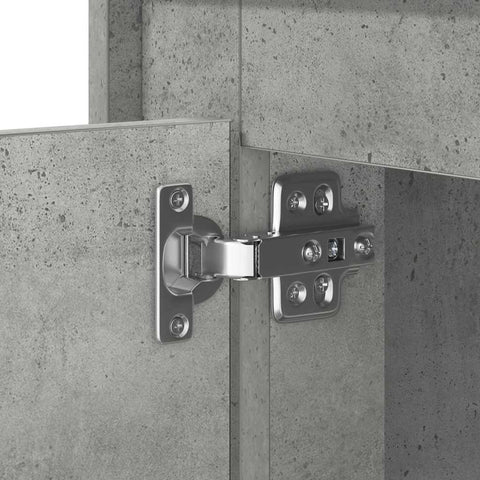 vidaXL Bedside Cabinet with LED Lights Concrete Grey 44x34,5x45 cm
