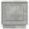 vidaXL Bedside Cabinet with LED Lights Concrete Grey 44x34,5x45 cm