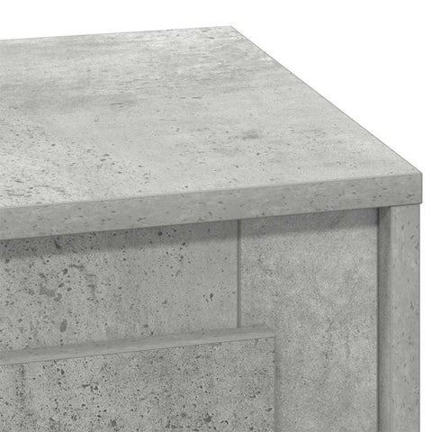 vidaXL Bedside Cabinets with LED Lights 2 pcs Concrete Grey 44x34,5x45 cm