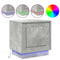 vidaXL Bedside Cabinets with LED Lights 2 pcs Concrete Grey 44x34,5x45 cm