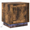 vidaXL Bedside Cabinets with LED Lights 2 pcs Smoked Oak 44x34,5x45 cm