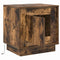 vidaXL Bedside Cabinets with LED Lights 2 pcs Smoked Oak 44x34,5x45 cm