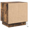 vidaXL Bedside Cabinets with LED Lights 2 pcs Smoked Oak 44x34,5x45 cm