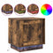 vidaXL Bedside Cabinets with LED Lights 2 pcs Smoked Oak 44x34,5x45 cm