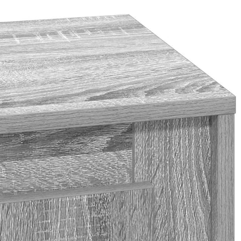 vidaXL Bedside Cabinet with LED Lights Grey Sonoma 44x34,5x45 cm