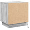 vidaXL Bedside Cabinet with LED Lights Grey Sonoma 44x34,5x45 cm