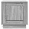 vidaXL Bedside Cabinet with LED Lights Grey Sonoma 44x34,5x45 cm