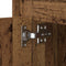 vidaXL Bedside Cabinet with LED Lights Old Wood 44x34,5x45 cm