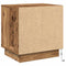vidaXL Bedside Cabinet with LED Lights Old Wood 44x34,5x45 cm
