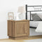 vidaXL Bedside Cabinet with LED Lights Artisan Oak 44x34,5x45 cm