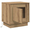 vidaXL Bedside Cabinet with LED Lights Artisan Oak 44x34,5x45 cm