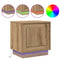 vidaXL Bedside Cabinets with LED Lights 2 pcs Artisan Oak 44x34.5x45 cm