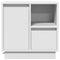 vidaXL Bedside Cabinet with LED White 50x34,5x50 cm