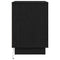 vidaXL Bedside Cabinet with LED Black Oak 50x34,5x50 cm