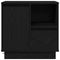 vidaXL Bedside Cabinets with LED 2 pcs Black Oak 50x34,5x50 cm