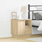 vidaXL Bedside Cabinet with LED Sonoma Oak 50x34,5x50 cm