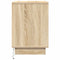 vidaXL Bedside Cabinet with LED Sonoma Oak 50x34,5x50 cm