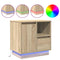vidaXL Bedside Cabinet with LED Sonoma Oak 50x34,5x50 cm