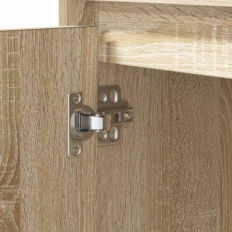 vidaXL Bedside Cabinets with LED 2 pcs Sonoma Oak 50x34.5x50 cm