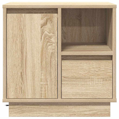 vidaXL Bedside Cabinets with LED 2 pcs Sonoma Oak 50x34.5x50 cm