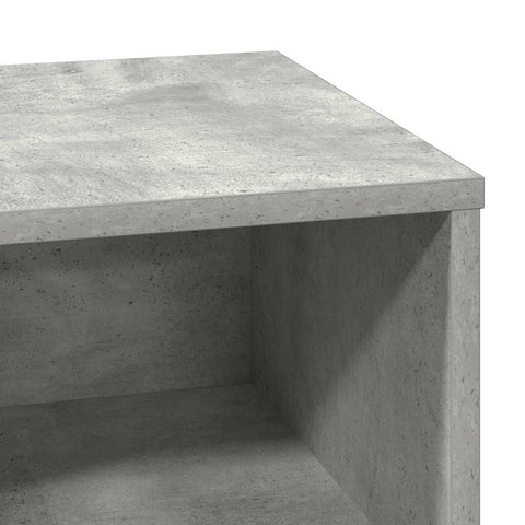 vidaXL Bedside Cabinet with LED Concrete Grey 50x34.5x50 cm
