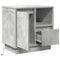 vidaXL Bedside Cabinet with LED Concrete Grey 50x34.5x50 cm