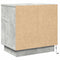 vidaXL Bedside Cabinet with LED Concrete Grey 50x34.5x50 cm