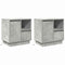 vidaXL Bedside Cabinets with LED 2 pcs Concrete Grey 50x34.5x50 cm