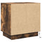 vidaXL Bedside Cabinet with LED Lights Smoked Oak 50x34,5x50 cm