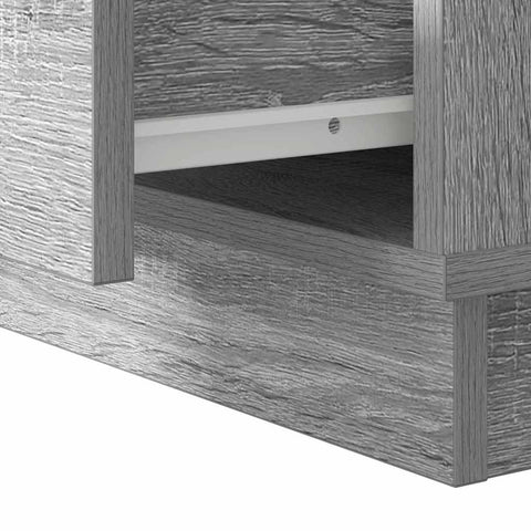 vidaXL Bedside Cabinet with LED Grey Sonoma 50x34,5x50 cm