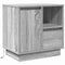 vidaXL Bedside Cabinet with LED Grey Sonoma 50x34,5x50 cm