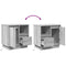 vidaXL Bedside Cabinet with LED Grey Sonoma 50x34,5x50 cm