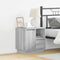 vidaXL Bedside Cabinets with LED 2 pcs Grey Sonoma 50x34,5x50 cm