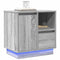 vidaXL Bedside Cabinets with LED 2 pcs Grey Sonoma 50x34,5x50 cm
