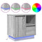 vidaXL Bedside Cabinets with LED 2 pcs Grey Sonoma 50x34,5x50 cm