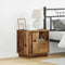 vidaXL Bedside Cabinets with LED Lights 2 pcs Old Wood 50x34,5x50 cm