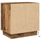 vidaXL Bedside Cabinets with LED Lights 2 pcs Old Wood 50x34,5x50 cm