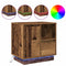 vidaXL Bedside Cabinets with LED Lights 2 pcs Old Wood 50x34,5x50 cm