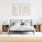 vidaXL Bedside Cabinets with LED 2 pcs Old Wood 50x34,5x50 cm