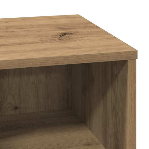 vidaXL Bedside Cabinet with LED Artisan Oak 50x34,5x50 cm