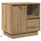 vidaXL Bedside Cabinet with LED Artisan Oak 50x34,5x50 cm