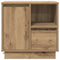 vidaXL Bedside Cabinet with LED Artisan Oak 50x34,5x50 cm
