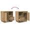 vidaXL Bedside Cabinets with LED 2 pcs Artisan Oak 50x34,5x50 cm
