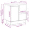 vidaXL Bedside Cabinets with LED 2 pcs Artisan Oak 50x34,5x50 cm