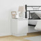 vidaXL Bedside Cabinet with LED Lights White 39x34,5x50 cm